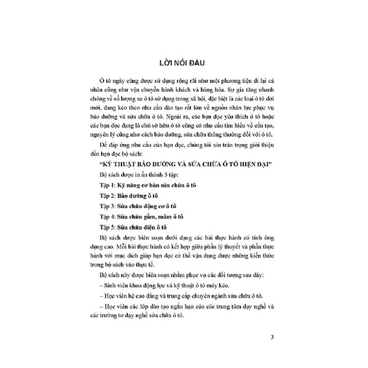 Kỹ Thuật Bảo Dưỡng Và Sửa Chữa Ô Tô Hiện Đại - Ảnh 3