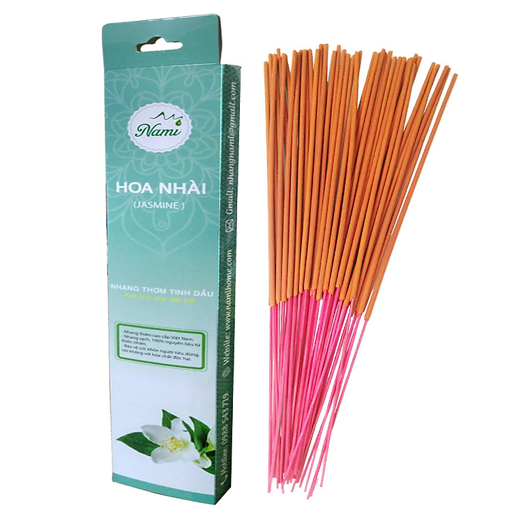 Nhang sạch NAMI 30 cm - Nhang Thơm Tinh Dầu Hoa Nhài - Loại Cao Cấp