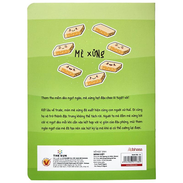 Tập Học Sinh Bánh Việt (80 trang, 70gsm) - Ảnh 3