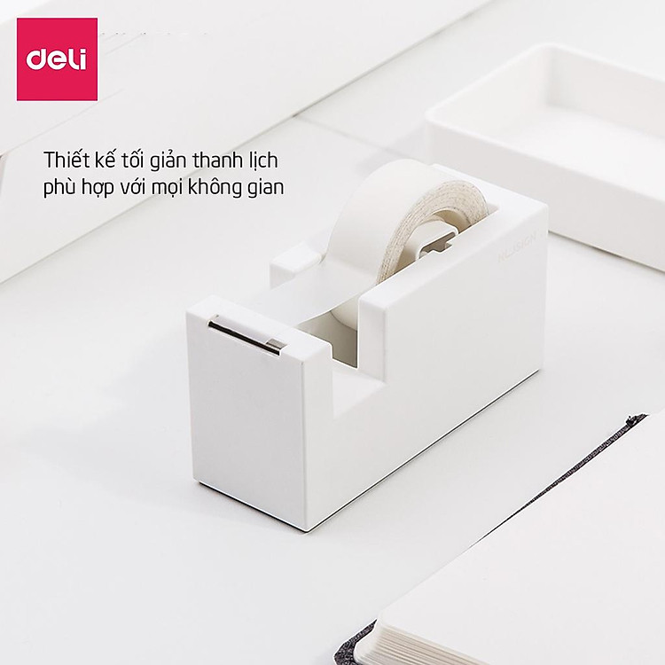 Cắt Băng Dính Để Bàn Nusign Deli NS121 - Xanh Dương - Ảnh 6