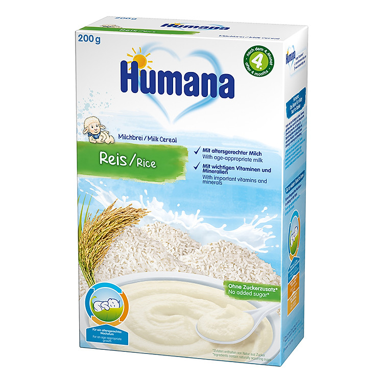 Bột Dinh Dưỡng Ăn Dặm Humana Gạo Sữa (200g)