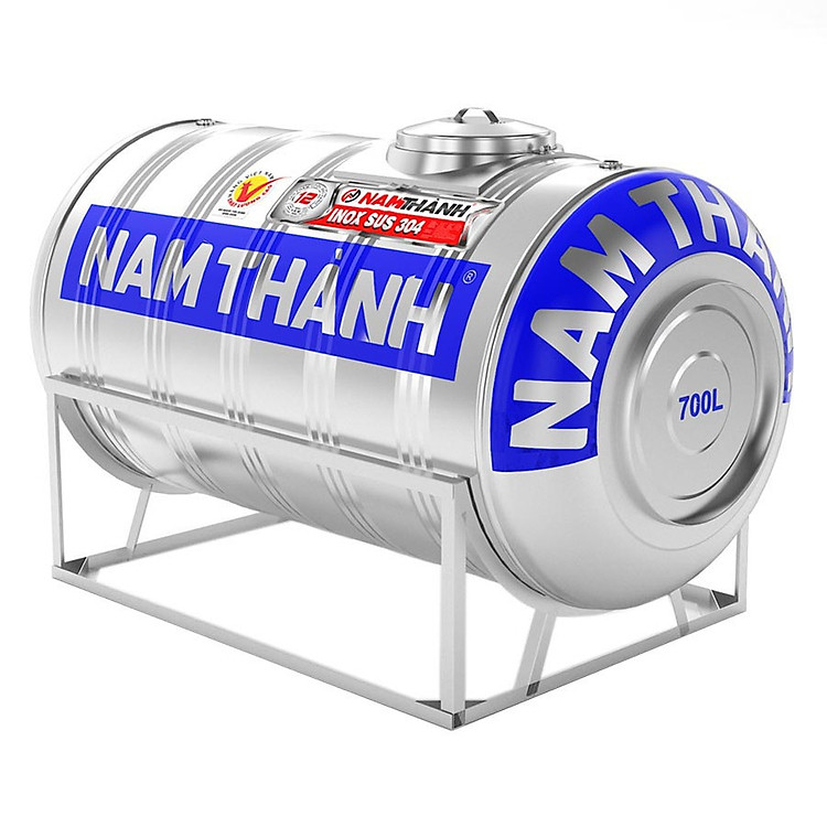 Bồn Nước Inox Nằm 700 Lít Nam Thành