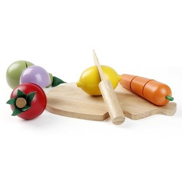 Bộ đồ chơi gỗ 5 trái cây Winwintoys Chính hãng Giá tốt - Hình ảnh 3