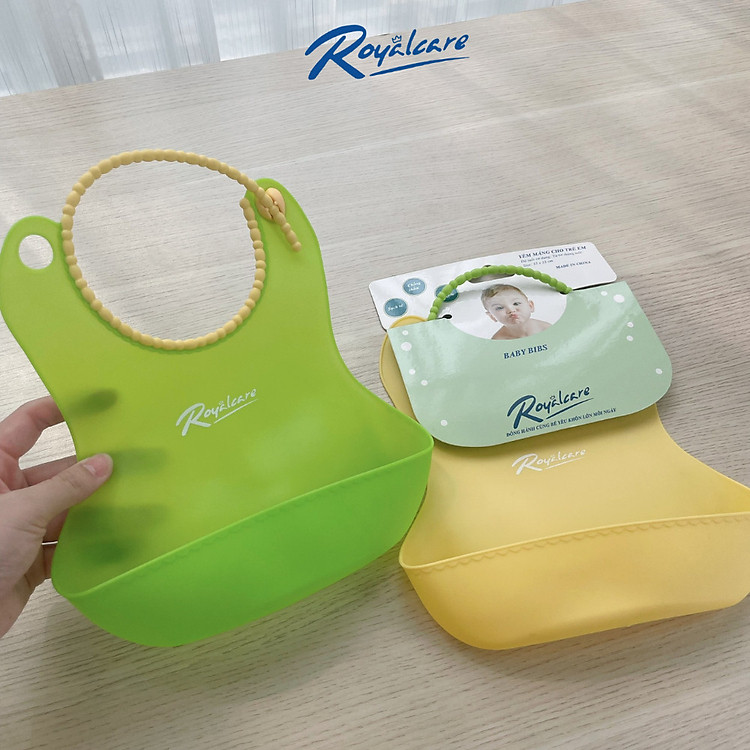 Yếm ăn dặm silicon Royalcare TH601 Chính hãng Ưu đãi - Hình ảnh 5