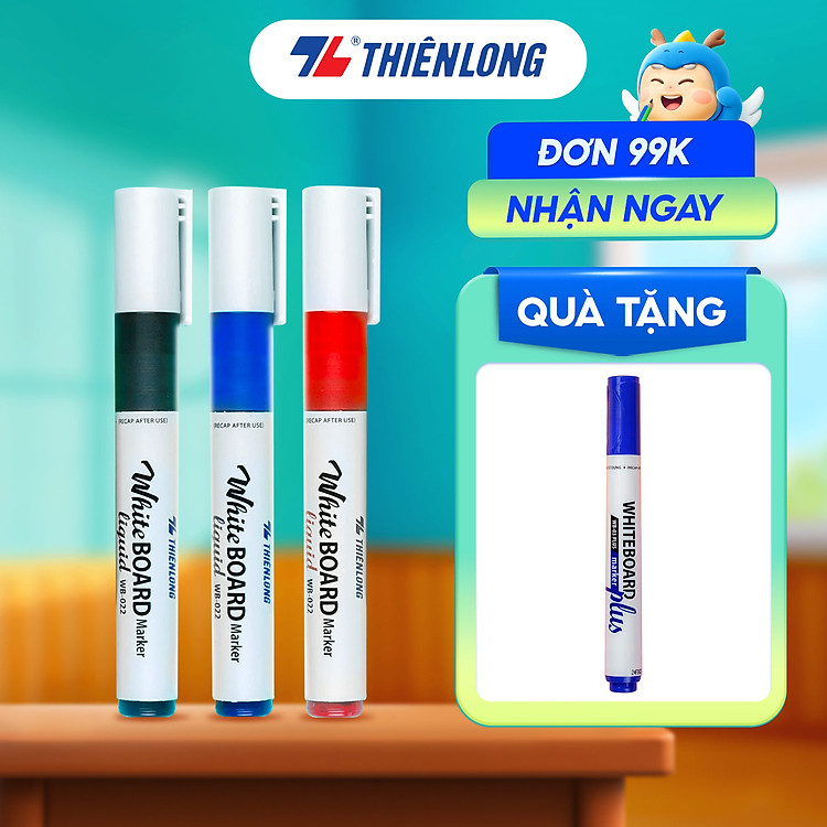 Bộ Bút Lông Bảng Thiên Long WB-022 (12 chiếc)