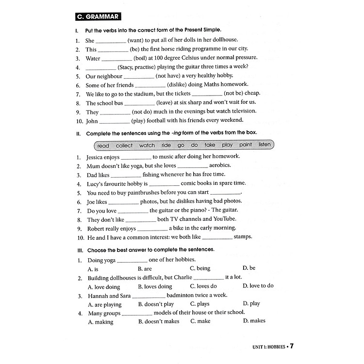 Bài Tập Thực Hành Tiếng Anh 7 - Ảnh 6