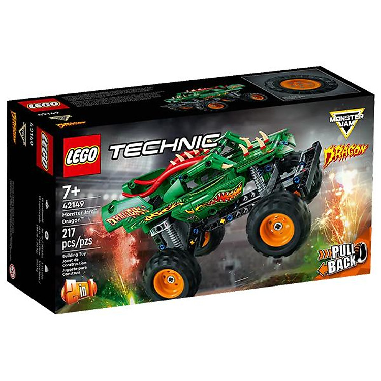 Mua tại Tiki: Lego Technic 42149 - Monster Jam Dragon Chính hãng Giá rẻ