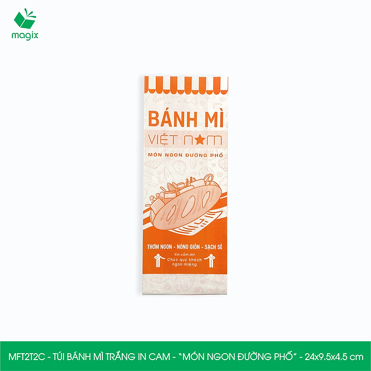 Túi Giấy Đựng Bánh Mì (100 chiếc) - Ảnh 3