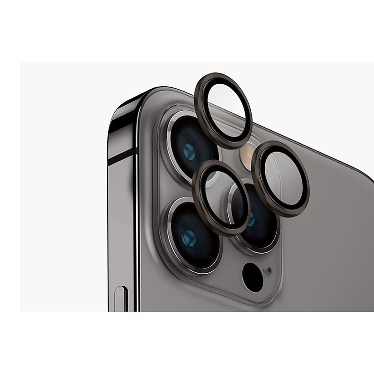 BỘ DÁN Dành Cho IPHONE 15 PRO/ 15 Pro MAX 3 MẮT BẢO VỆ CAMERA hiệu KUZOOM - Hàng nhập khẩu