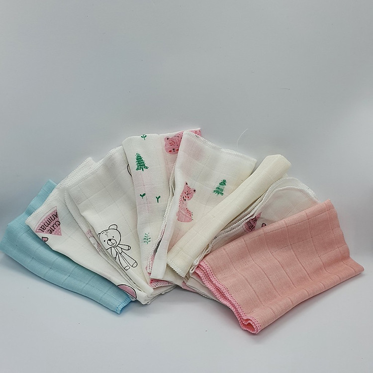 Khăn sữa sợi tre KACHOO 8 cái Chính hãng Giá tốt - Hình ảnh 3