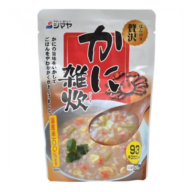 Cháo tươi Shimaya Vị Cua (Túi 250g) - Nhập khẩu Nhật Bản