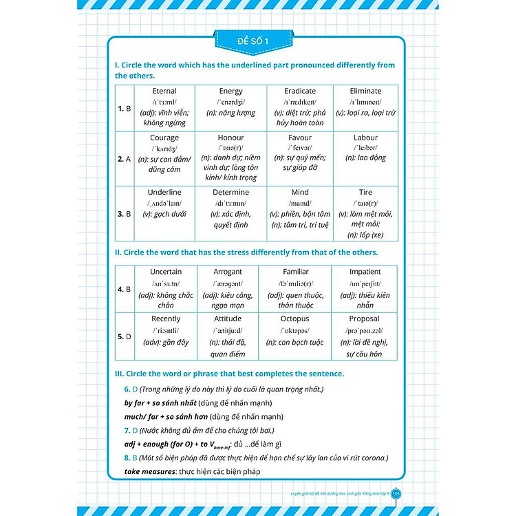 Luyện Giải Bộ Đề Bồi Dưỡng Học Sinh Giỏi Tiếng Anh Lớp 9 - Ảnh 7