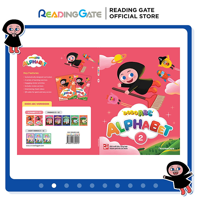 DODO ABC WORKBOOK – ALPHABET 2 READING GATE Cho Bé Từ 5 Đến 8 Tuổi