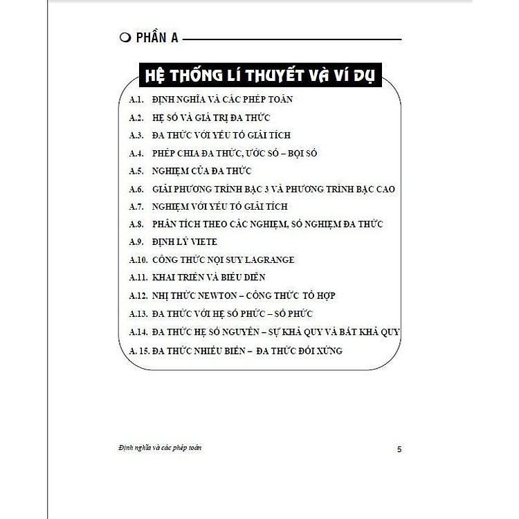 Chuyên Khảo Đa Thức Bồi Dưỡng Học Sinh Giỏi Chuyên Toán - Ảnh 5