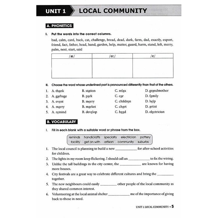 Bài Tập Thực Hành Tiếng Anh 9 - Không Đáp Án - Ảnh 5