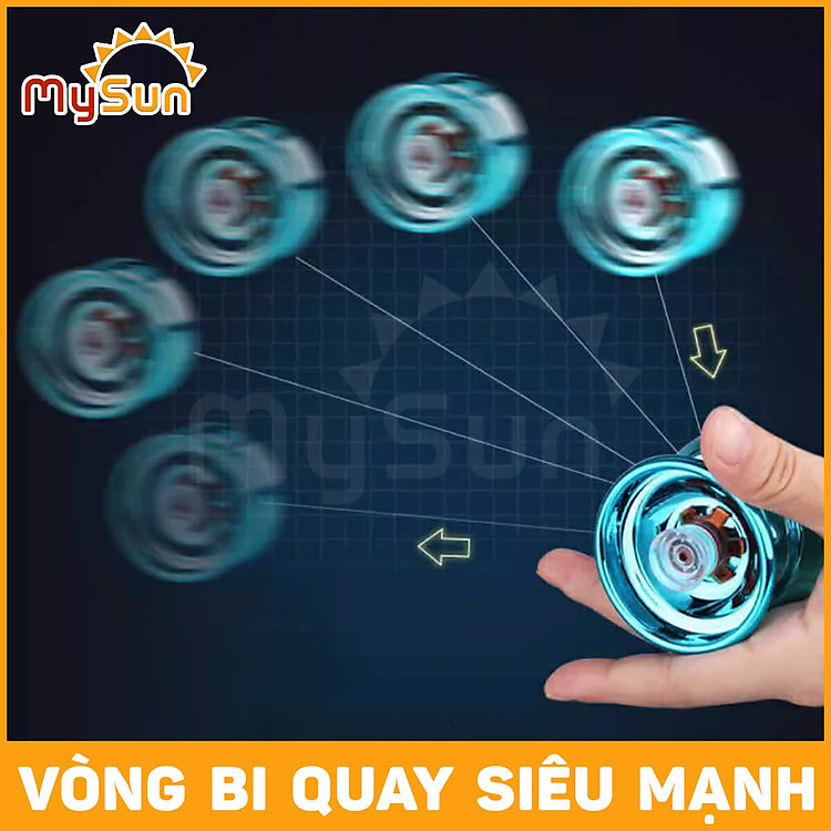 Con quay Yoyo phát sáng kim loại nhạy Yo yo 1a - Yoyo Blue Light - Ảnh 2