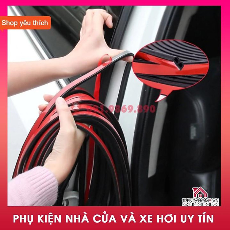 Combo 10 mét gioăng chống ồn ô tô, ron cửa cao su nẹp cửa chống ồn chữ D, P, Z, B dán cửa, nắp cốp giá tốt