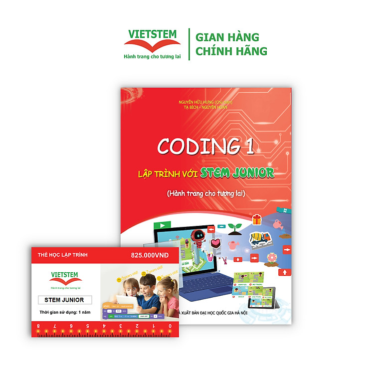 Sách và Khóa Học Lập Trình Dành Cho Học Sinh Lớp 1 (Lập Trình Với STEM JUNIOR)
