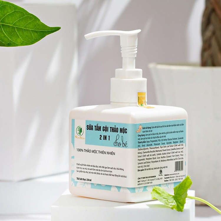 Mua Sữa tắm thảo mộc cho bé Wonmom 250ml Chính hãng Giá tốt - Hình ảnh 2