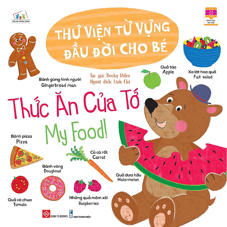 Thư viện từ vựng đầu đời cho bé – Thức ăn của tớ