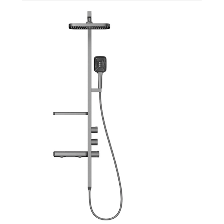 Sen cây nóng lạnh đồng mạ PVD cao cấp màu xám Juno sofa Teady SCCT-1882 3 chế độ