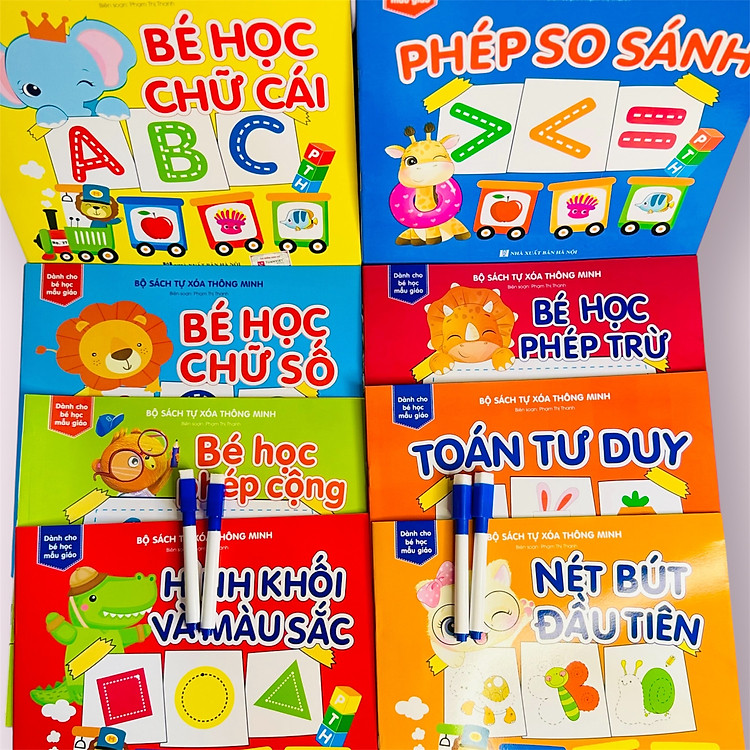 Combo 8 cuốn sách Tự Xoá Thông Minh cho bé - Ảnh 3