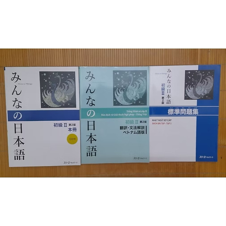 Minna No Nihongo Sơ Cấp 2- Bản mới in màu (SGK + Bản dịch+ bài tập)
