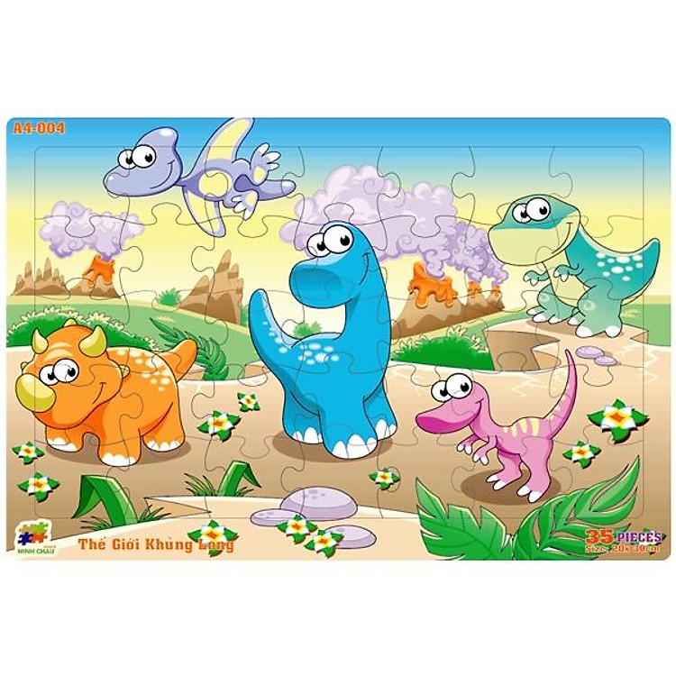 Mua Bộ Xếp Hình Khủng Long 35 Mảnh Chính hãng Giá tốt