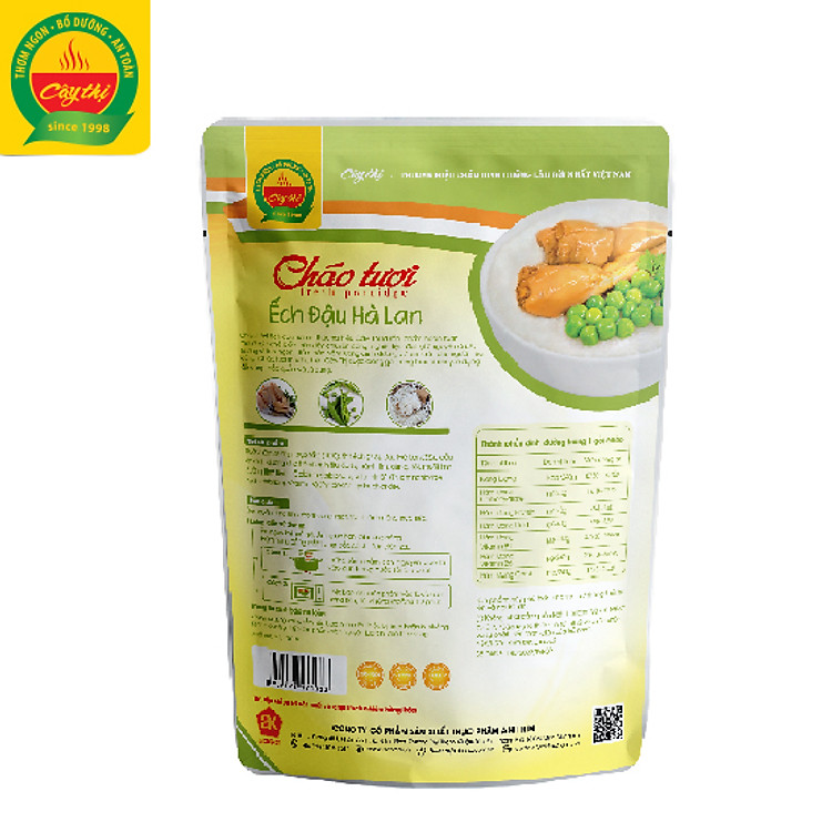 Nơi mua Cháo Tươi Ếch Đậu Hà Lan Cây Thị Chính hãng Tiết kiệm - Hình ảnh 3