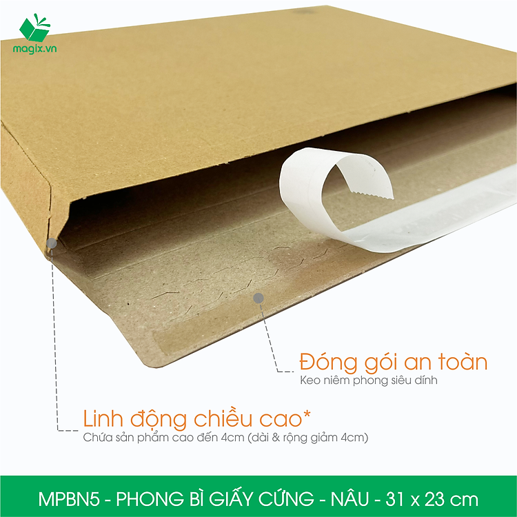 Phong Bì Giấy Cứng MPBN5 (31x23 cm, 60 chiếc) - Ảnh 4