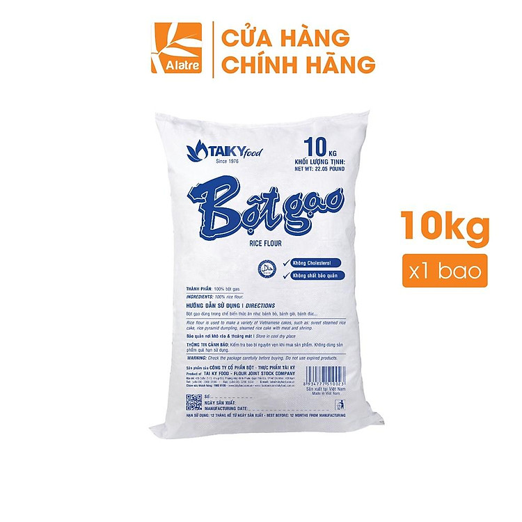 Bột gạo bao dệt Taky 100% (10Kg - 25Kg/Bao)