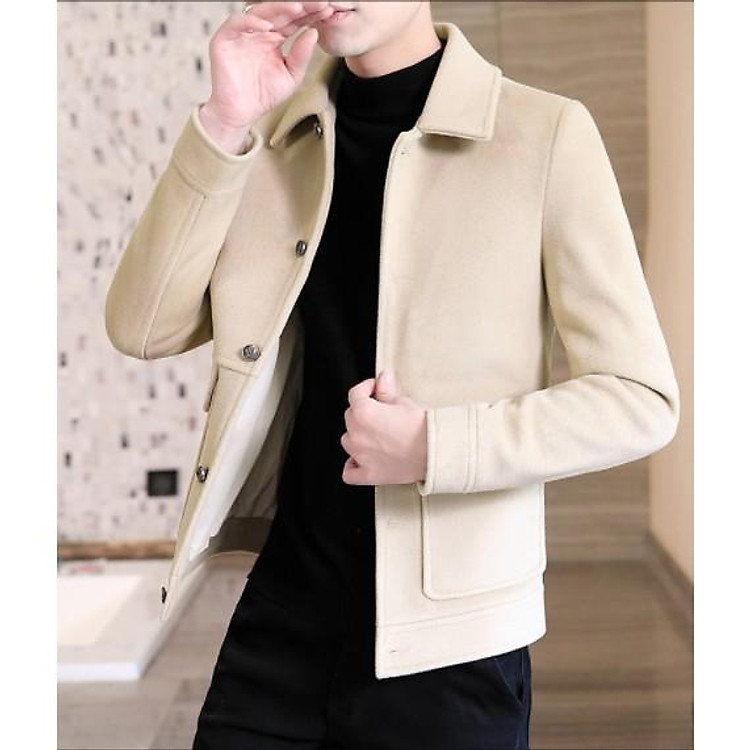 Áo dạ nam - kiểu dáng hiện đại, style Hàn Quốc (R8)