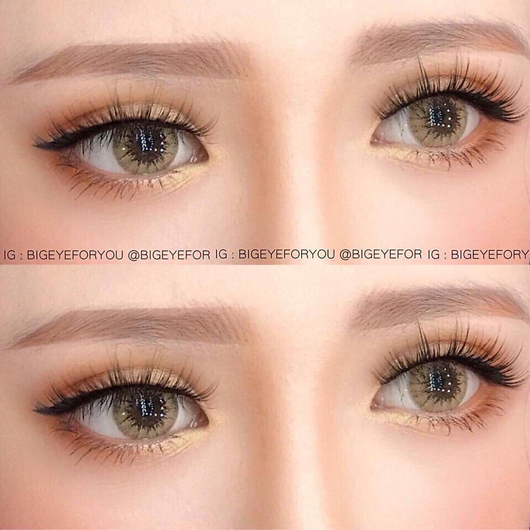 20 mẫu lens nâu tây giãn vừa hót nhất 2021- sử dụng 12 tháng (tặng kèm khay đựng)