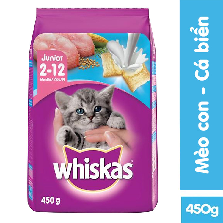 Thức Ăn Cho Mèo Whiskas Junior (450g)