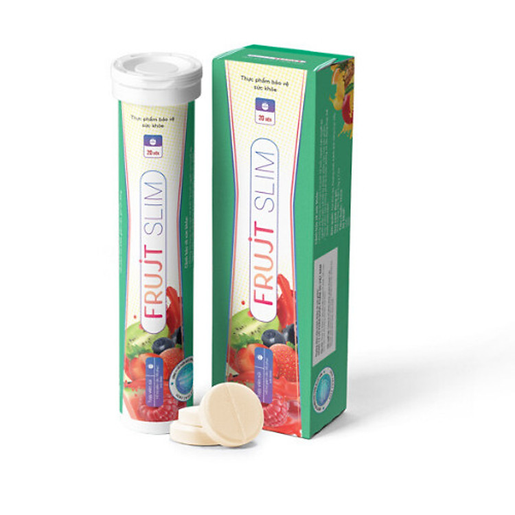 Thực phẩm Bảo Vệ Sức Khỏe Viên sủi FRUJT SLIM (mẫu mới)