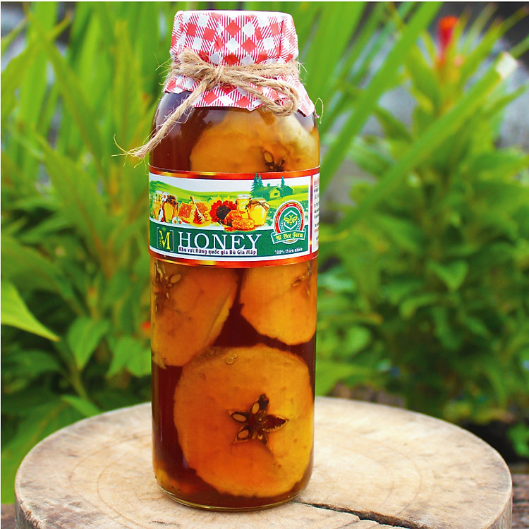 Mật ong rừng ngâm táo - bí quyết của sức khỏe & sắc đẹp từ bên trong - 300ml