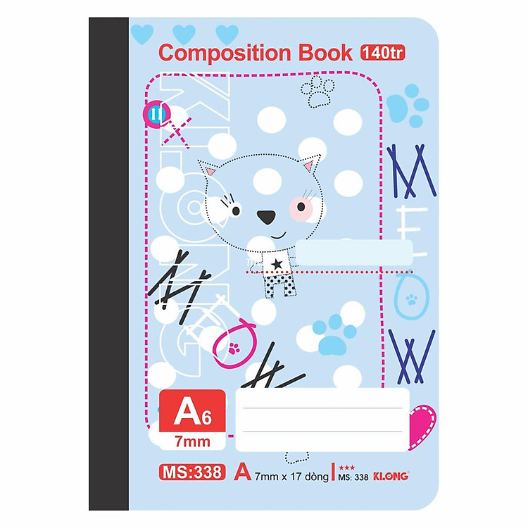 Sổ Kẻ Ngang Gáy Composition Book KLONG A6 (140 trang) - Ảnh 2