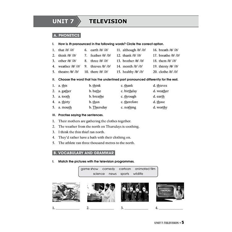 Bài Tập Tiếng Anh Lớp 6 Tập 2 - Ảnh 5