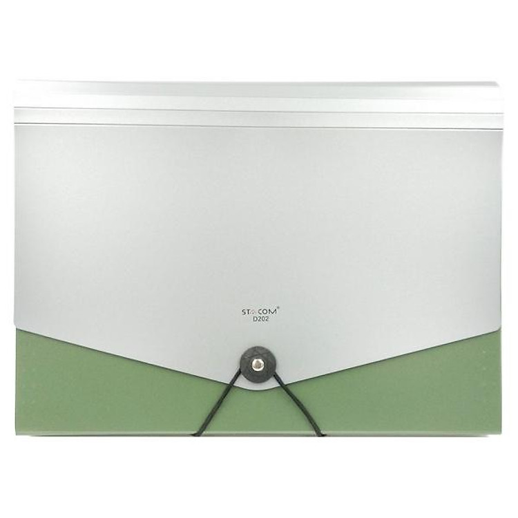 Bìa Cặp Stacom 6 Ngăn A4 (Màu Xanh Lá)