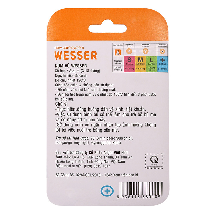 Mua Núm Vú Cổ Hẹp Wesser tại Babymart Đảm bảo Ưu đãi