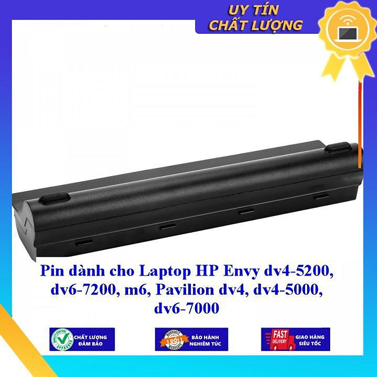 Pin dùng cho Laptop HP Envy dv4-5200 dv6-7200 m6 Pavilion dv4 dv4-5000 dv6-7000 - Hàng Nhập Khẩu MIBAT740