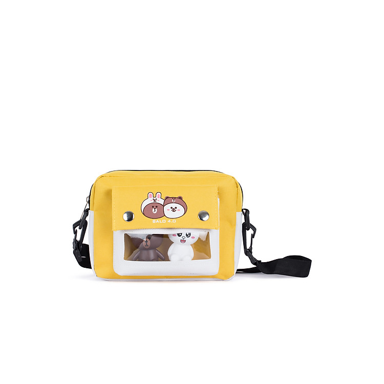 Túi đeo chéo nữ hình gấu đi học, đi chơi phong cách Hàn Quốc