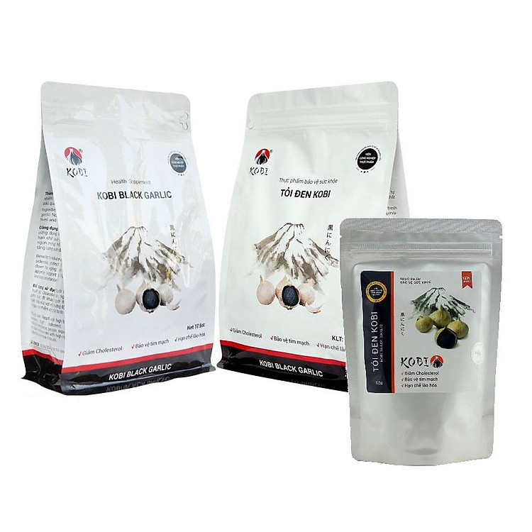 Combo 2 Thực phẩm chức năng Tỏi Đen Kobi 500g Và 1 túi Tỏi Đen Kobi 125g