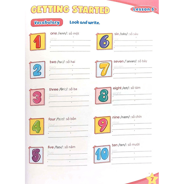 Luyện Viết Và Học Từ Vựng - Tiếng Anh 3 - Ảnh 7