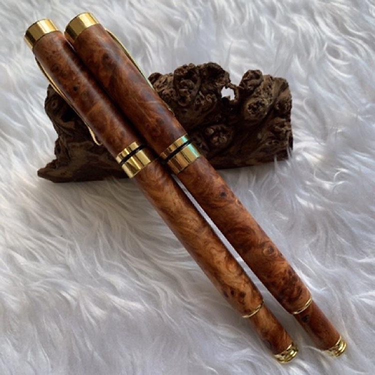 Bút gỗ Nu Huyết Long nắp đậy (PE997N) - Ảnh 4