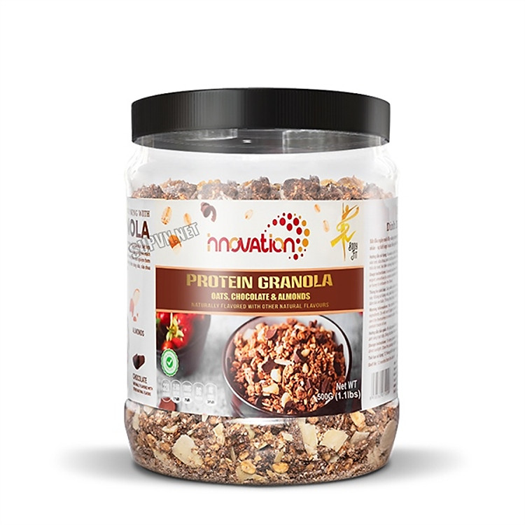 Yến mạch Simply Granola Innovation- Ngũ cốc yến mạch ăn liền mật ong hạnh nhân nho socola