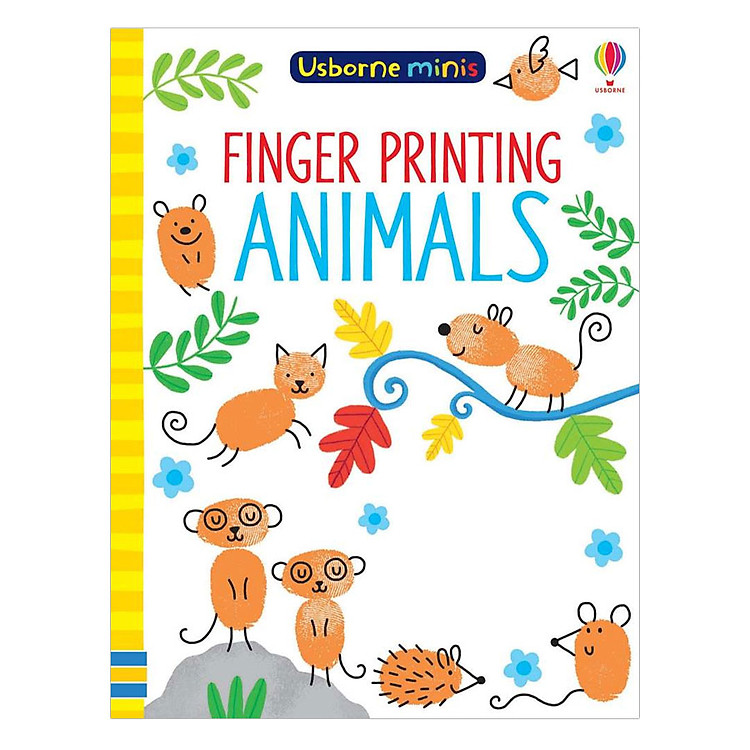 Sách Usborne Finger Printing Animals