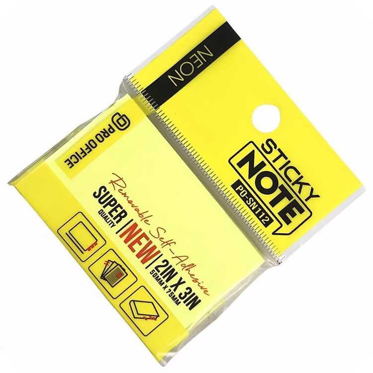 Giấy Note Neon 3 x 2 Pro-Office PO-SN112 - Ảnh 4