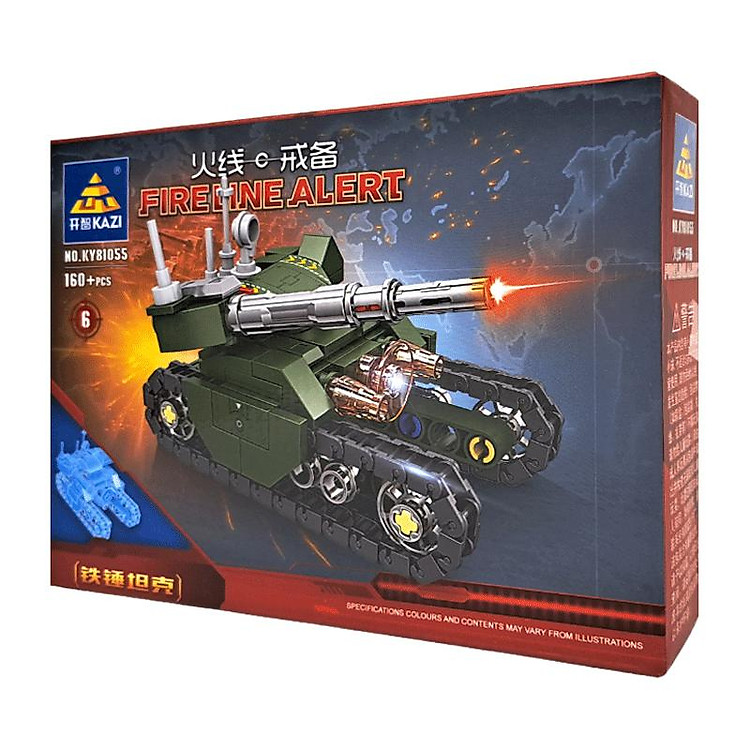 Mô Hình Xe Tăng Lắp Ráp Kazi KY81055-6 Chính hãng Giá tốt - Hình ảnh 4