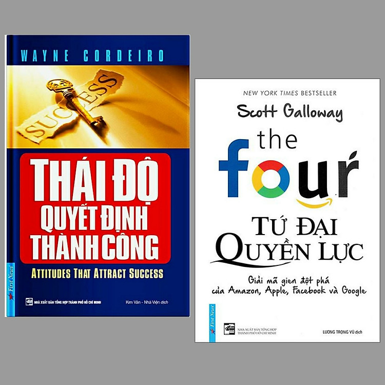 Combo 2 cuốn sách kĩ năng sống : Tứ Đại Quyền Lực + Thái Độ Quyết Định Thành Công